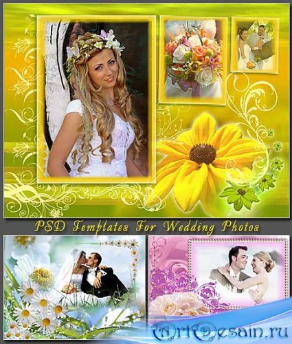 PSD Templates For Wedding Photos