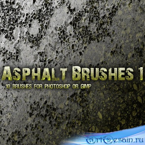 Asphalt Brushes Pack for Photoshop or Gimp