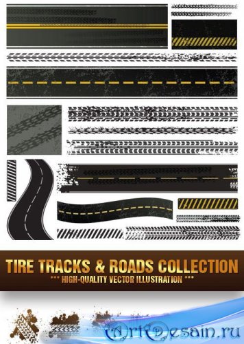       / Tire Tracks Roads Collection