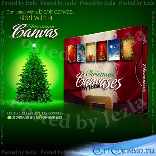Christmas Canvases Collection 1
