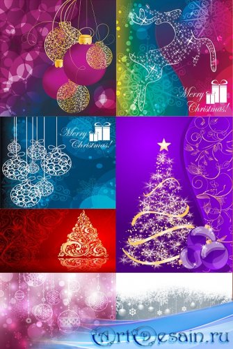 BACKGROUNDS MERRY CHRISTMAS-NEW YEAR
