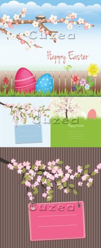       | Gentle spring backgrounds by Easter ...