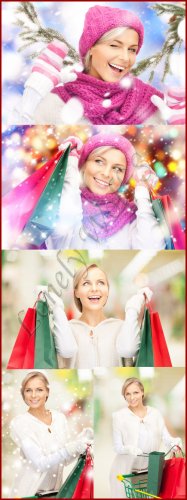 Christmas shopping - Stock photo