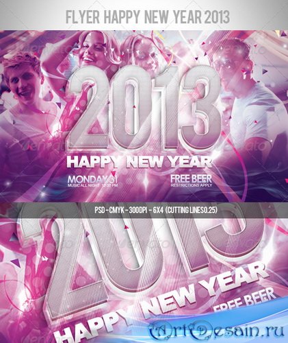 GraphicRiver - Flyer Happy New Year 2013 - 3287077