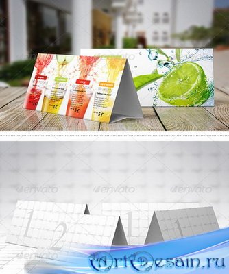 PSD - Paper Table Tent Mock-Up