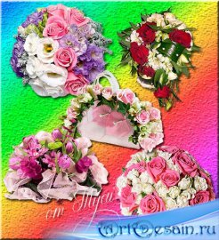   -  / Clipart - Bouquets of flowers