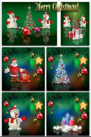  - .5 /Christmas backgrounds-Christmas composition.Part 5 